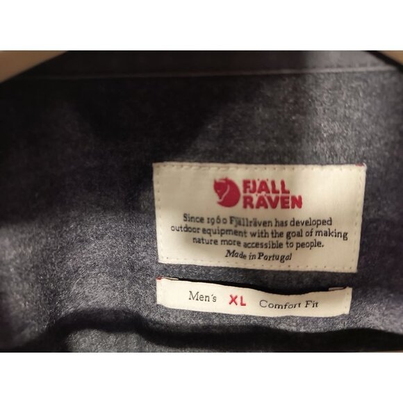 Fjällräven Övik Re-Wool Long-Sleeve Shirt Men's size XL Rare Sold Out Design - Picture 2 of 14